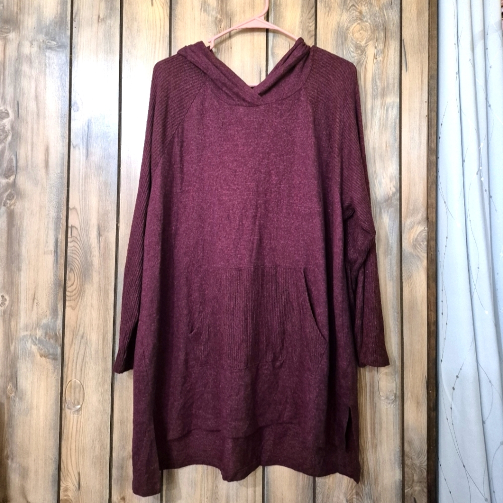 Cupio Maroon Hooded Pullover